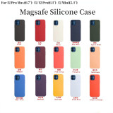 Magnetic Adsorption Animation Popup for Magsafe Official Silicone Case for iPhone 12 Pro Max 12Pro 12Mini 12 Wireless Charging