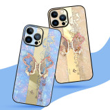 Luxury Rhinestone Mirror Phone Case For iPhone 14 13 Pro Max iphone 11 12 Case 3D butterfly Stand Holder Cover