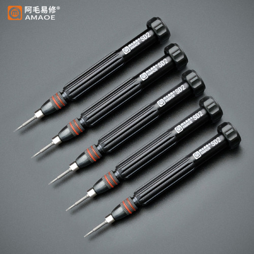 AMAOE Precision Screwdriver Slotted Phillips Torx S2 Steel Magnetic Bits Screw Driver For iPhone Android Opening Repair Tool