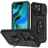 Armor Shockproof Phone Case For iPhone 14 13 12 11 Pro Max X XR XS Max 7 8 Plus Magnetic Ring Stand Holder Back Cover