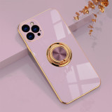 Soft Candy Square Phone Case For iPhone 11 12 13 14 Pro Max XS X XR 7 8 Plus SE 2020 mini Stand Ring Silicone Shockproof Cover