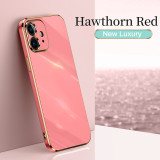 Luxury Plating Square Phone Case For iPhone 14 13 12 11 Pro Max 6 6S 7 8 Plus X XR XS Max SE 2 Gold Plated Soft Electroplated Cover