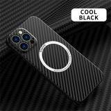 For iPhone 14 13 Magsafe Case Buesiness Carbon Fiber Slim Matte Hard Magnetic Phone Cases for iPhone 11 12 13 Pro Max 14 Pro Plus