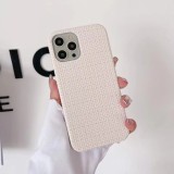 Woven Texture Leather For IPhone 14 13 12 11 Pro Max Mini X XR XsMax SE 2020 7 8 Plus Soft Phone Case