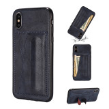 PU leather Card slots stand phone case For iphone 14 13Pro 12mini 11 XSmax XR 7 8 plus Card bag Wallet Spring Bracket Leather cover