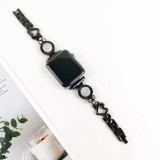 Metal Heart-shaped Bracelet for Apple Watch Band Series 8 7 6 SE 5 4 3 Adjustable Strap Ultra 49mm 41mm 45mm 40mm 44mm Belt