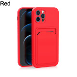 Card Slot Wallet Phone Case for iphone 14 13 12 pro max soft Silicone case Fine hole full cover on for iphone 13 12 mini case