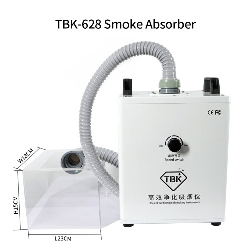 TBK-628 Welding Fume Extractor Smoke Absorber Machine Gas Remover Air Dust Cleaner