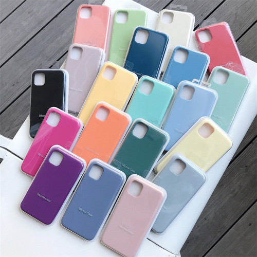 Official Original Soft Silicone Case For Apple iPhone 15 11 12 13 14 Plus Pro Max XR X XS Case full Cover