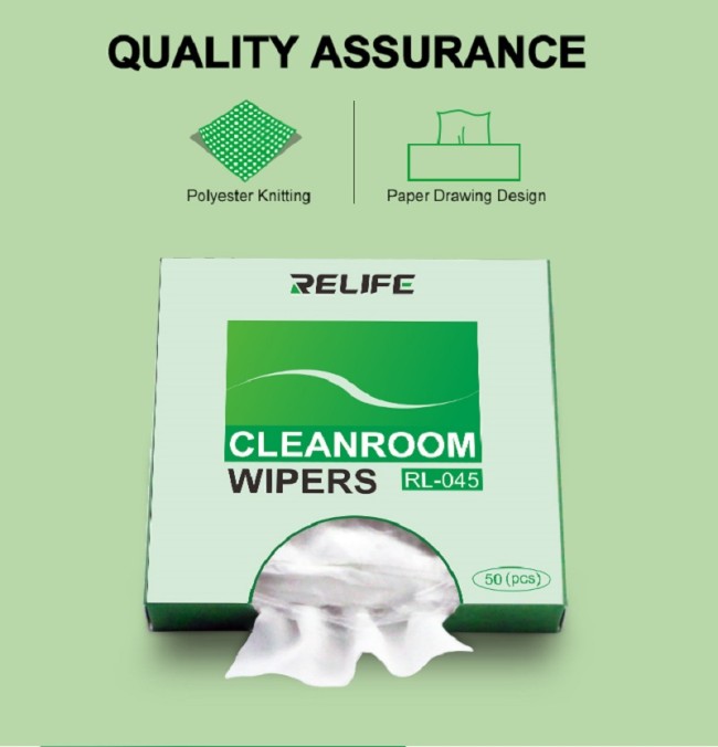 RELIFE RL-045 Mobile Phone Screen Motherboard Cleaning Cotton Anti-static Cleanroom Wipers Absorbent Electronic Parts Cleaning