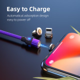 USB C Magnetic 3A Fast Charging Cable Data Transmission Micro USB Type C Cable Mobile Phone Cord For iPhone xiaomi Charging Wire