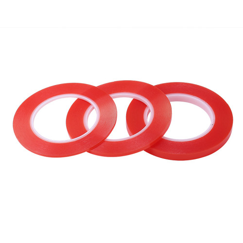 25M Red Film Double Sided Sticky Adhesive Tape Transparent High temperature Resistance Tapes for Cell Phone Repair