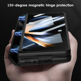Z Fold 4 3 Case Magnet Anti Drop Magnetic Hinge For Samsung Z Fold 4 5G Cover Kickstand Hard Plastic Case With Front Glass