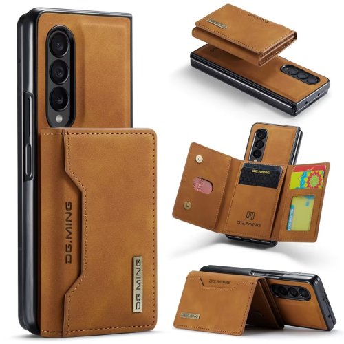 Fold 3 4 Detachable Card Pocket Case for Galaxy Z Fold 4 Folio Leather Magnetic Wallet Phone Stand Cover for Samsung Z Fold 3 4 Funda