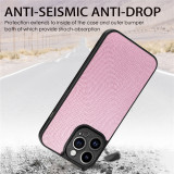 PC+TPU+PU Lychee Pattern Leather Cover For iPhone 14 Pro Max Plus Case Camera Protection Shockproof Phone Cases