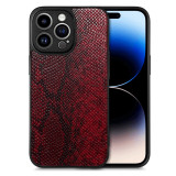 PC+TPU+PU Python Pattern Leather Ultra-thin Cover For iPhone 14 Pro Max Plus Case Camera Protection Shockproof Phone Cases Coque Fundas