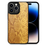 PC+TPU+PU Python Pattern Leather Ultra-thin Cover For iPhone 14 Pro Max Plus Case Camera Protection Shockproof Phone Cases Coque Fundas
