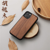 Wooden Cases for iPhone 13 12 11 Pro Max XS X XR SE 7 8 Plus Case 100% Wood Bamboo Walnut Shockproof Cover Funda