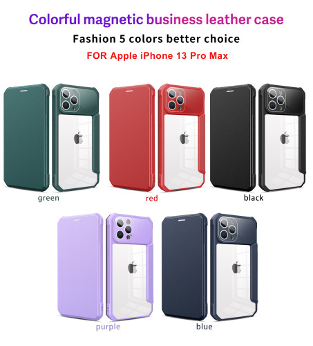 Flip Wallet Magnetic Leather Case for iPhone 14 13 12 11 Pro Max XS XR X Card Slots Stand Protection Cover