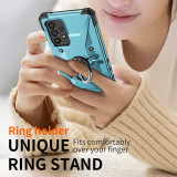 For Samsung Galaxy S22 S21 A33 A53 A73 5G Case Shockproof Armor Car Metal Ring Stand Phone Case