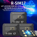 Large Capacity Dedicated Unlocking Card Sticker R-SIM17 For 13PRO, 13, 13Mini, 12, 11, Xs Max, XS, XR, X, 8, 7