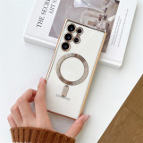 Shock Resistant Electroplated Soft TPU Case for Samsung S23 22 21FE NOTE 10 20 Ultra Plus Magsafe Magnetic Wireless Charging