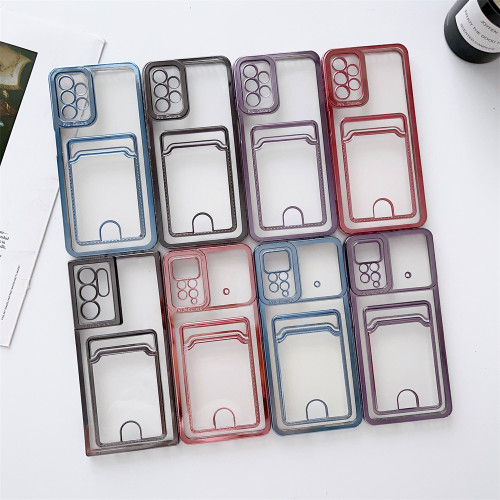 Wallet Card Slot Holder Case For Samsung S23 S22 S21 S20FE Note 20 10 Plus Ultra A51 A71 A52 A72 A32 A22 A12 A53 A73 A13