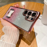 Galaxy S23 Ultra Cases Luxury Gradient Color Gilding Clear Case For Samsung Galaxy S23 Plus S21FE S22 Ultra Missing Mark Cover