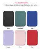 For Magsafe Wireless Magnetic Wallet Card Pocket Holder Liquid Silicone Case For iPhone 14 13 12 Pro Plus Max Mini Accessories