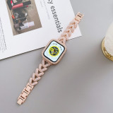 Diamond Strap Wristband for Apple Watch Band 7 41 45mm 6 5 4 3 Cover Bumper + Loop Shining Bracelet Women for iWatch 7 44 38MM