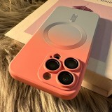 Luxury Magsafe Wireless Charge Matte Case For iPhone 14 13 12 11 Pro Max Plus Soft Magnetic Bumper Gradient Color Cover