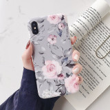 Vintage Flowers Phone Case For iPhone 15 Pro 11 12 13 14 Pro Max X XR XS Max 7 8 Plus SE 2020 22 Soft IMD Full Body Back Bumper