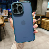 Skin Feel Transparent Phone Case For iPhone 14 Pro 11 13 12 Pro Max 14 Plus Shockproof Camera Lens Protection Solid Color Cover