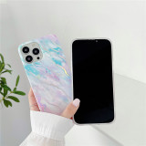 FLYKYLIN Laser Rainbow Marble Phone Case For iPhone 13 11 12 Pro Max 14 Pro Max 14 Plus Back Fundas Soft Silicone Back Cover