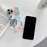 FLYKYLIN Glossy Laser Flower Phone Cases For iPhone 14 13 12 11 Pro Max X XR XS Max 7 8 Plus SE 2020 Cover Soft Silicone Shell