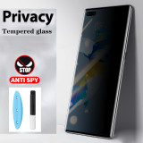 For Samsung S23 Glass UV Privacy Screen Protector Galaxy S21 S20 S22 Ultra Note 20 10 Anti Spy Tempered Glass Film S 89 S10 Plus
