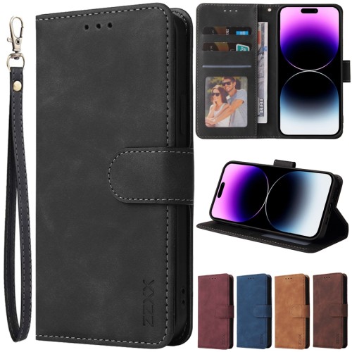 Wallet Skin-friendly Card Stand Magnetic Flip Case For Apple iPhone 15 Pro Max 14 Plus 13 Mini 12 11 SE 2022 X XS XR 8 7 Cover