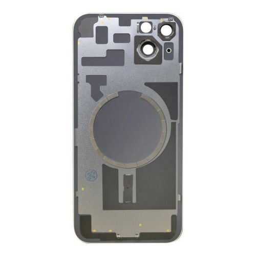 For iPhone 14 Back Glass Cover Replacement Big Camera Hole comes with Steel Plate Magnets Camera Lens