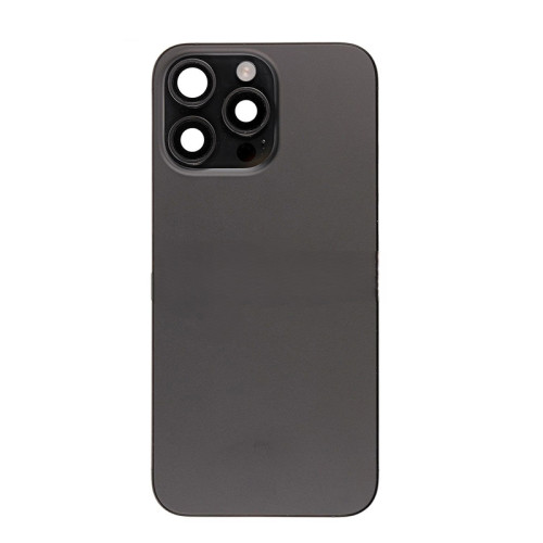 For iPhone 15 Pro Max Back Glass Cover Replacement Big Camera Hole comes with Steel Plate Magnets Camera Lens