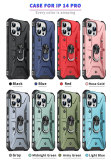 Magnetic Ring Holder Armor Phone Case For iPhone 15 14 13 12 11 Pro Max 13 Pro 14 15 Plus Shockproof Bumper Kickstand Back Cover