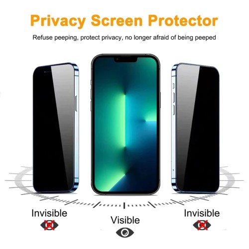 Anti-spy Glass for IPhone 13 12 14 Pro Max Mini XS MAX 8 Plus Full Cover Privacy Screen Protector for IPhone 11 15 PRO MAX X XR