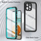 Underwater Case for iPhone 15 14 Pro Coque, IP68 Waterproof Shockproof Phone Shell for Apple iPhone 15 14 Pro Max 14 Plus Covers