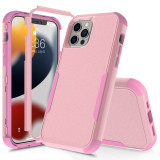 3 Layer Case for iPhone 15 14 13 12 11 Pro Max Mini XR XS Max 8 7 15Plus SE 2020 Luxury Armor Shockproof Soft Bumpers Hard Cover