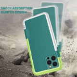 Hybrid Shockproof Silicone Phone Case For iPhone 15 14 13 11 12 Pro MAX Mini XR X XS 14 Plus Soft Grainy Rubber Non-Slip Back Cover