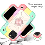 Armor Bumper Shockproof Phone Case For iPhone 15 14 13 12 11 Pro Max XR XS Max X 7 8 Plus Colorful Rugged Ring Holder Hard Cover