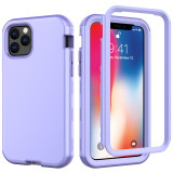 3 in 1 Armor Shockproof Bumper Phone Case For iPhone 13 11 Pro 15 Pro Max 11 12 14 13 Pro Max Heavy Duty Protection Back Cover