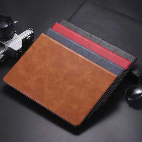Solid Simple Tablet Leather Case For Ipad 9th 8th 7th 10.2 Book Style Stand Cover For Ipad 10th Air 5 4 10.9 Mini 6 3 2 Pro 11