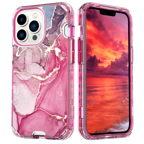 Gradient Colorful Marble Armor Case For iPhone 15 14 Plus 13 Pro MAX 15 12 11 X XS XR 7 8 Plus PC Bumper Shockproof Phone Cover
