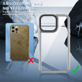 Luxury Shockproof Armor Phone Case For iPhone 15 14 13 12 11 Pro Max 14 13 Pro Crystal HD Transparent Acrylic Clear Hard Cover