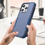 Shockproof Hybrid Armor Phone Case For iPhone 15 14 13 12 Pro 11 XS Max For iPhone 11 Pro Max 14pro Hard PC+TPU 2 in1 Back Cover